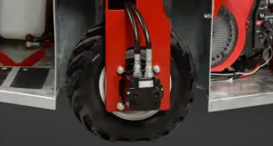 Steering Tire on Self-Propelled Model