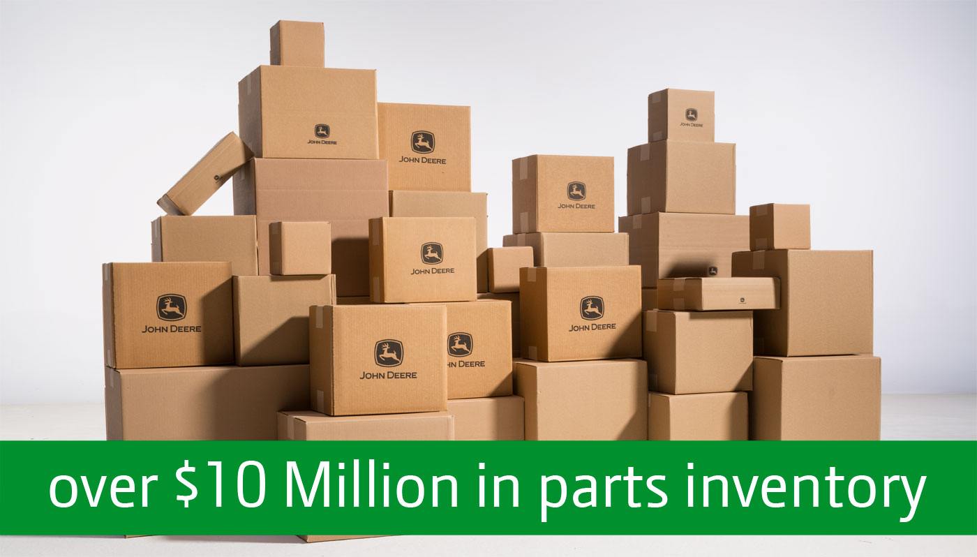 over $10 Million in parts inventory