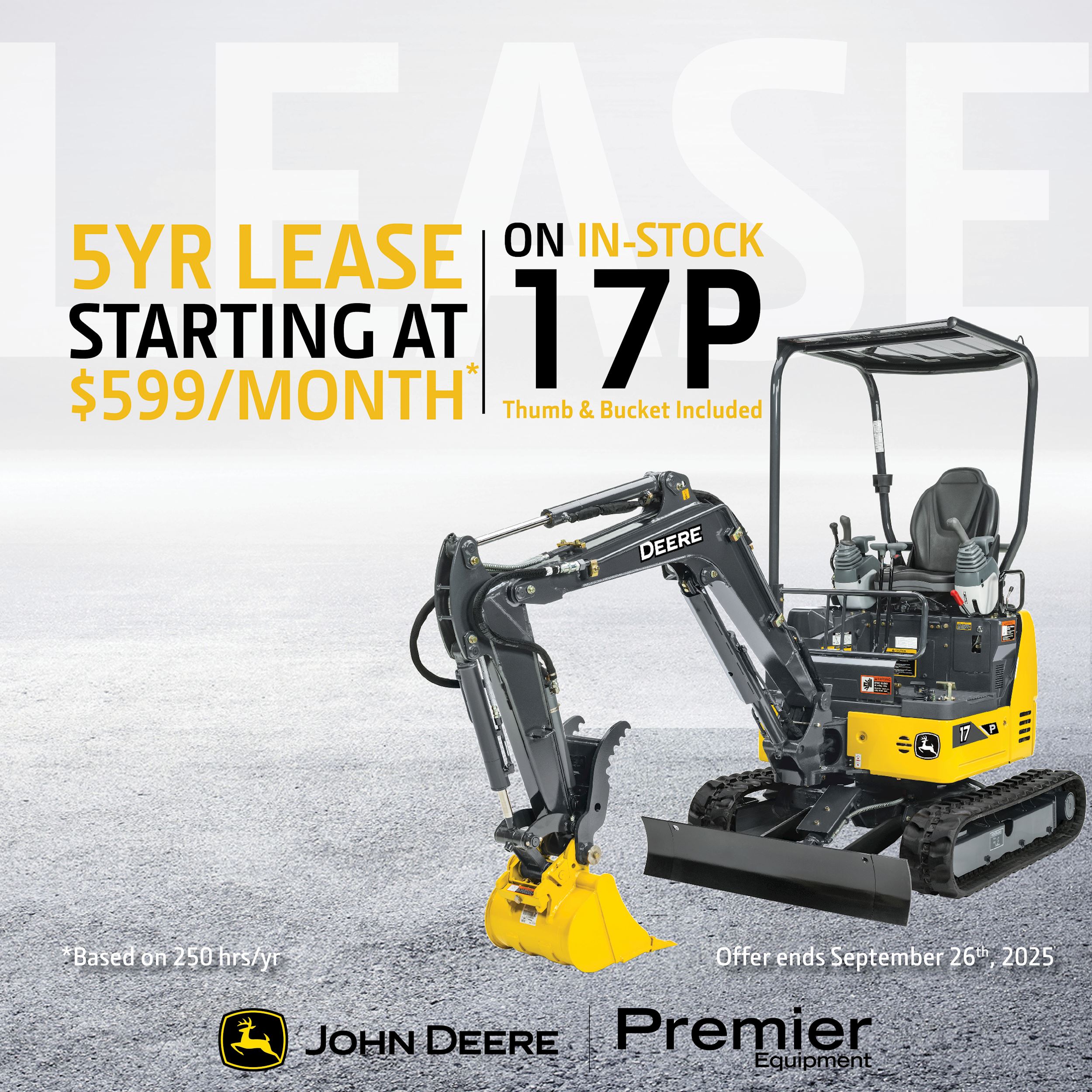 John Deere 17 P-Tier Compact Excavator