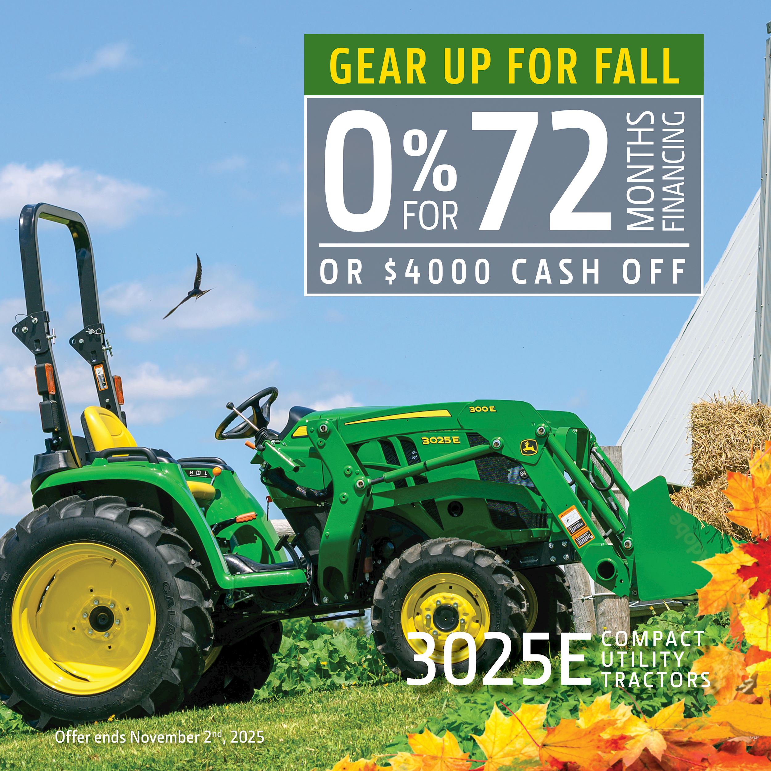 John Deere 3025E Compact Utility Tractor