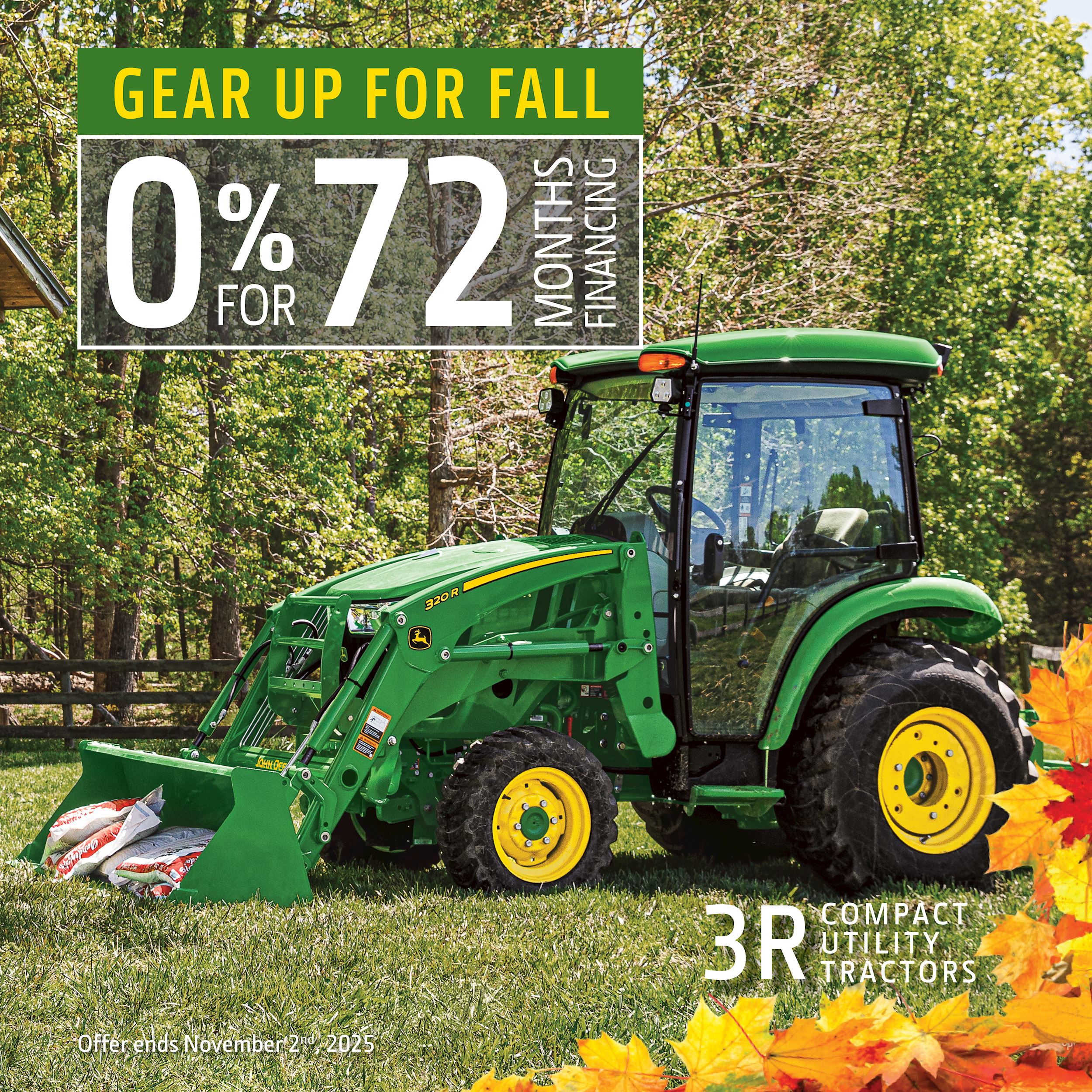 John Deere 3R Compact Utility Tractors