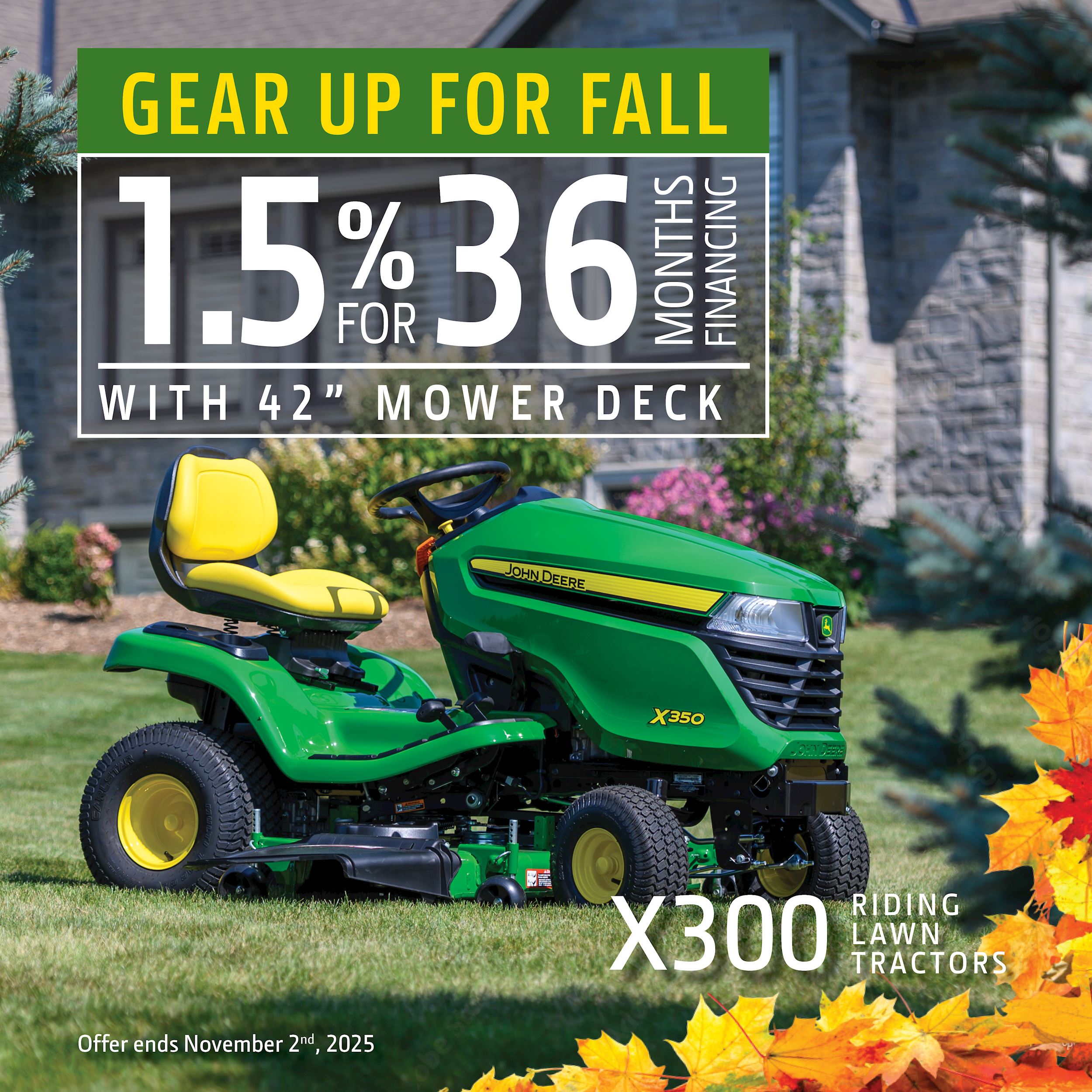 John Deere X300 Riding Lawn Tractors