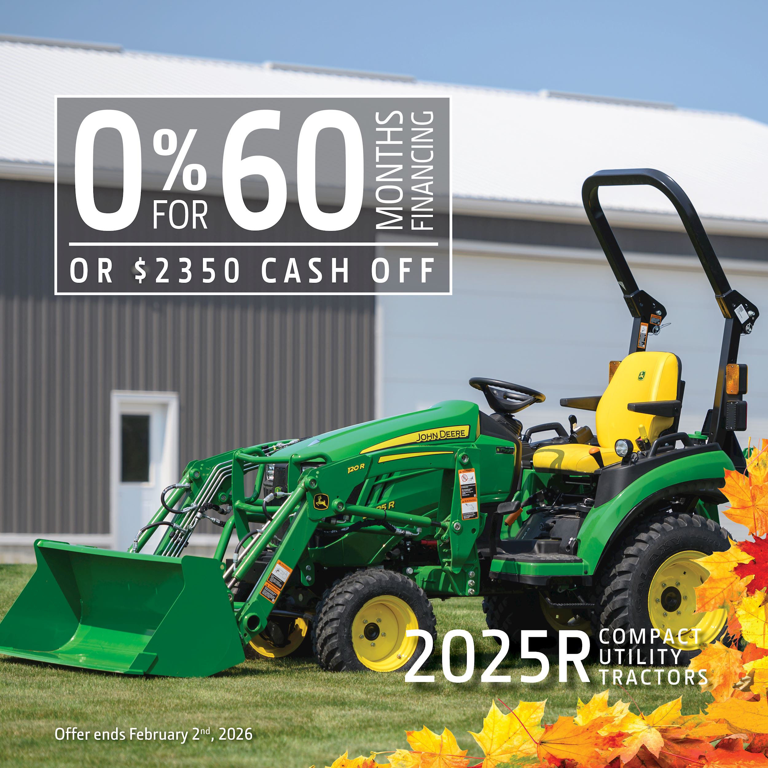 John Deere 2025R Compact Utility Tractors