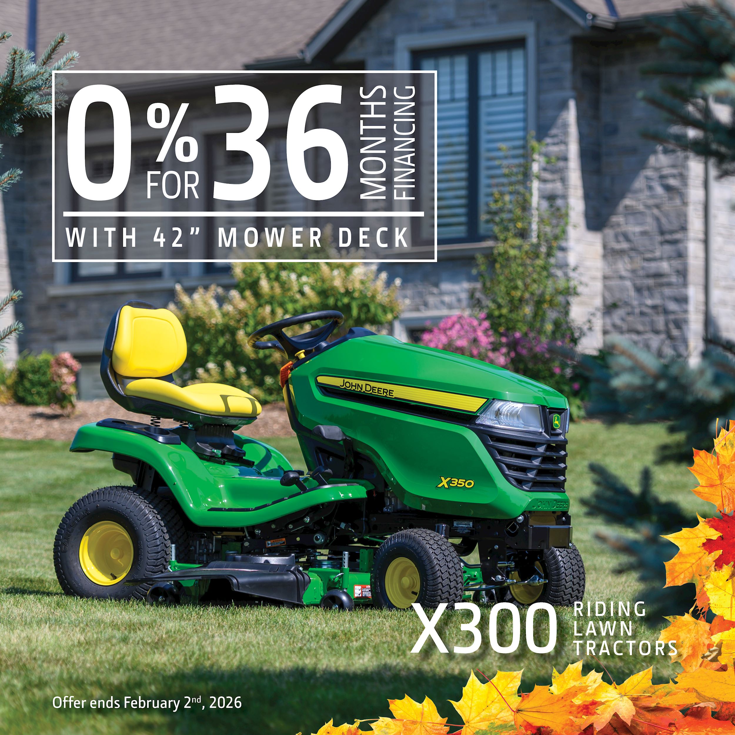 John Deere X300 Riding Lawn Tractors