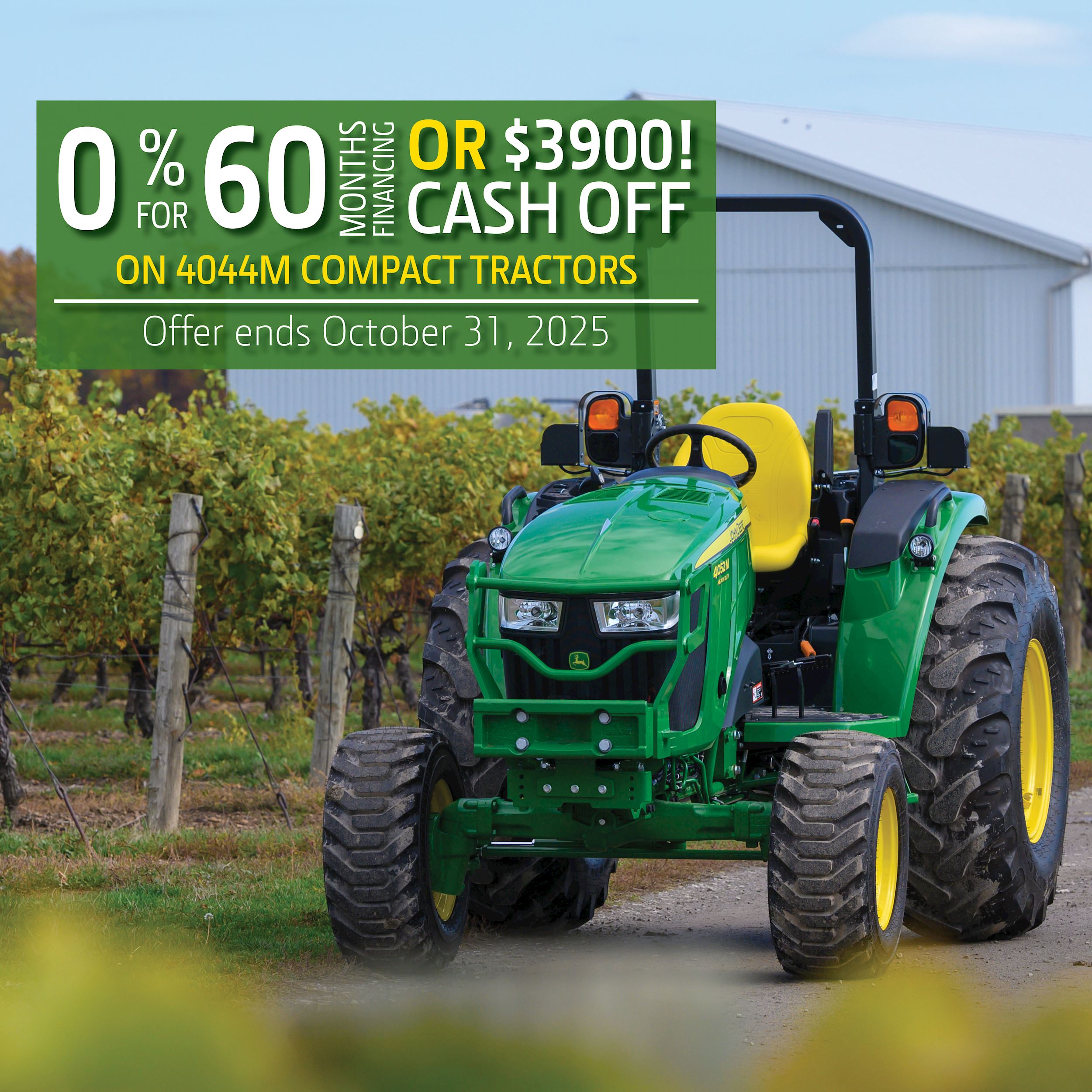 John Deere 4044M Compact Tractor