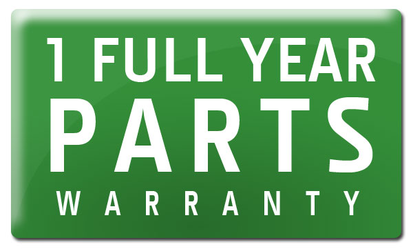 1 Full Year Parts Warranty