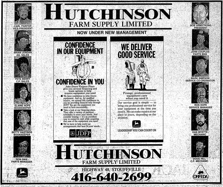 Hutchinson change of management